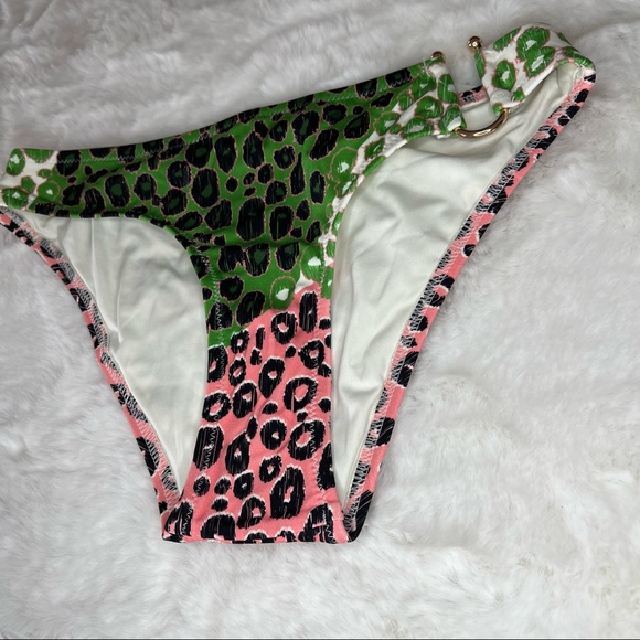 NEW DEREK LAM 10 Crosby bikini bottom Size XS U-wire Leopard design - Picture 11 of 14